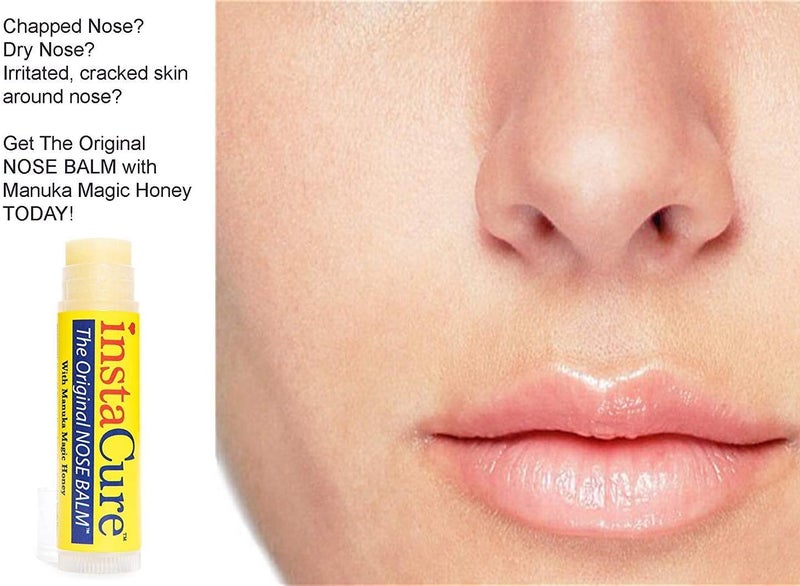 INSTACURE Original Nose Balm. Fast Relief for Cracked Dry & Sore Noses with Raw Manuka Honey Vitamin E Shea Butter Aloe Vera Oil. Heals Dogâ€™s Dry Cracked Nose (1 Pack) - Image 4